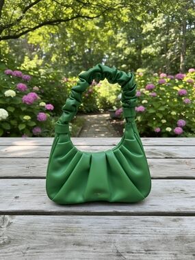 JW PEI Green Ruched Shoulder Bag - Unbranded